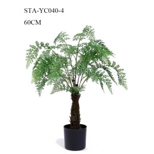Home Decoration Artificial Fern Tree Single Stem Evergreen Non Toxic Lush Look