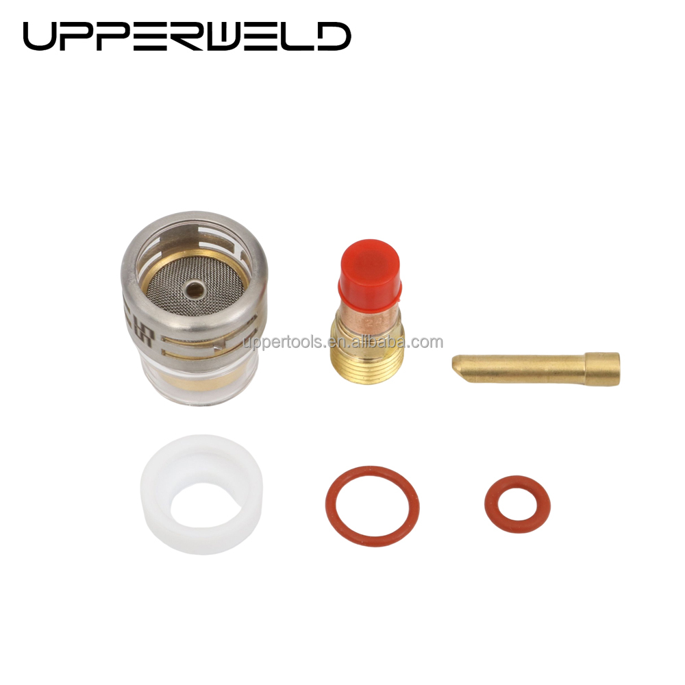 Gas Lens Wedge Collect Pyrex Glass Cup Kit 2.4mm Clear for WP17 18 26 Welding Torch