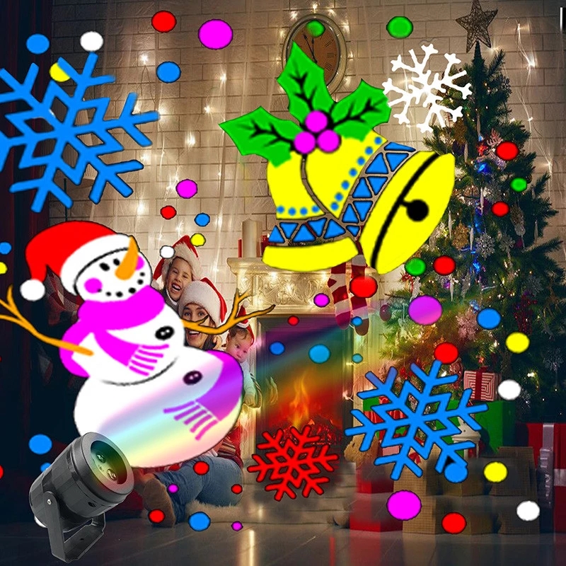LED Christmas Snowflake Projector Lights Xmas Decoration Lights 2700K