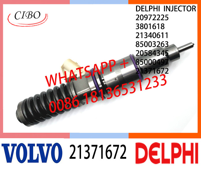 Fuel Diesel Injector 21371672 20584345 85000497 20972225 3801618 21340611 85003263 E3.18 for VOL D13 EURO 3 LOW POWER