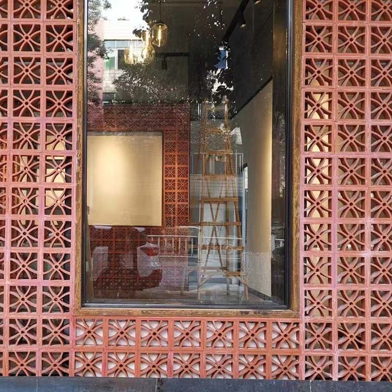 Chinese Garden Decorative Terracotta Bricks Glossy Handmade Wall Terracotta Tiles