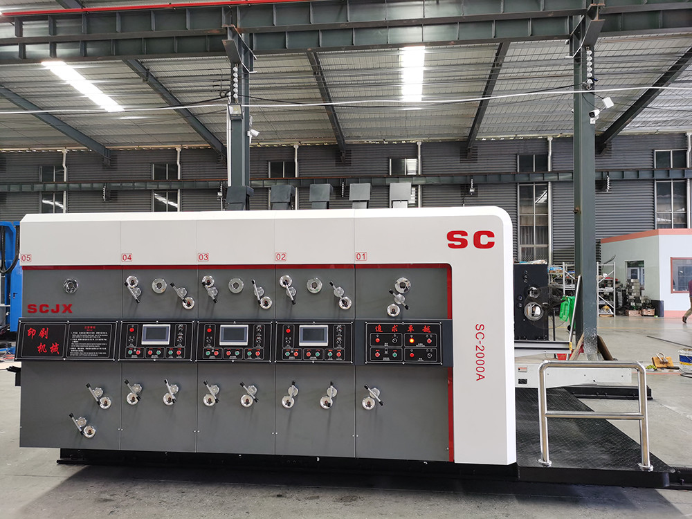 1628 Four Color High Speed Corrugated Cardboard Printing Slotting and Die Cutting Machine