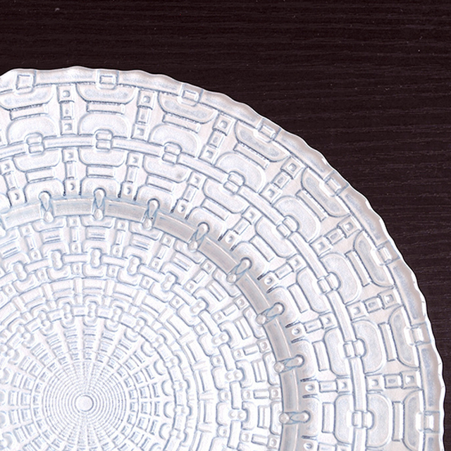 China High Quality Color Decoration Glass Charger Plate for Dinnerware