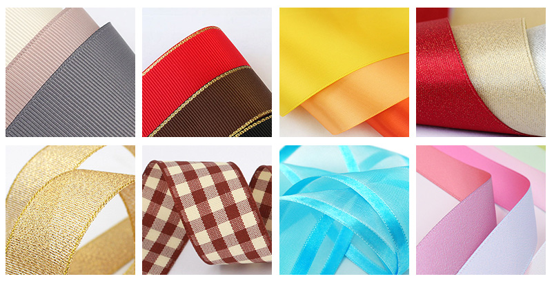 Satin Material Gold Printed Ribbon Single Face Type Customized Logo