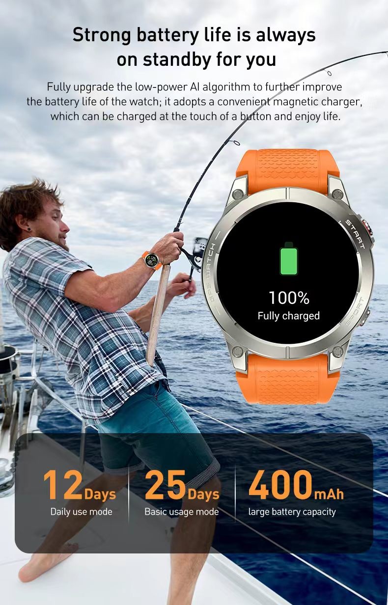 Amoled Display Smartwatch Outdoor S53 Smartwatch With Oxygen And Heart Rate