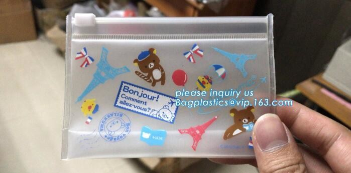 Plastic Bag OEM Custom PVC Loop Handle Image Printed Plastic Shopping Bag,Promotional Clear Waterproof Plastic Cosmetic