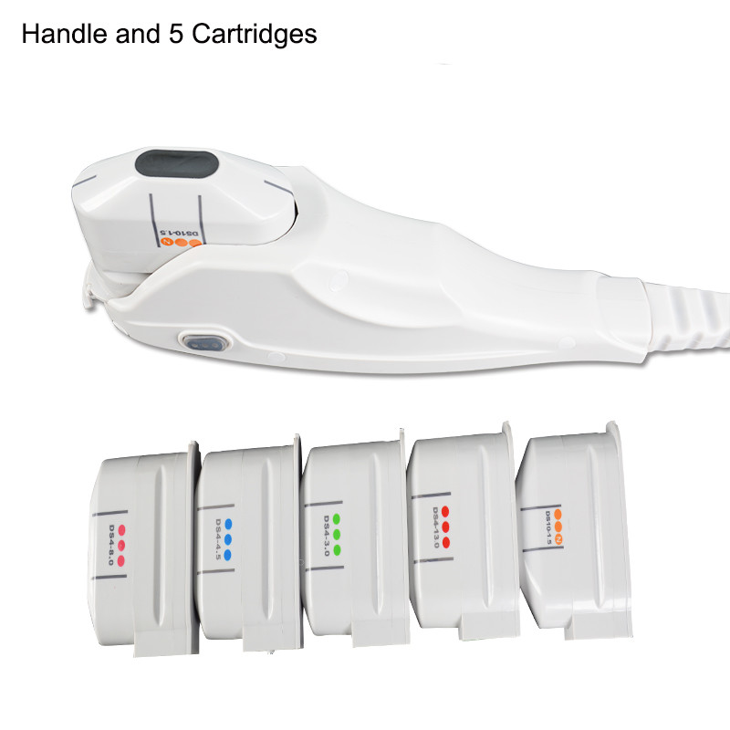50000 Shots HIFU Beauty Machine 5 Cartridges Portable Face Lift Machine