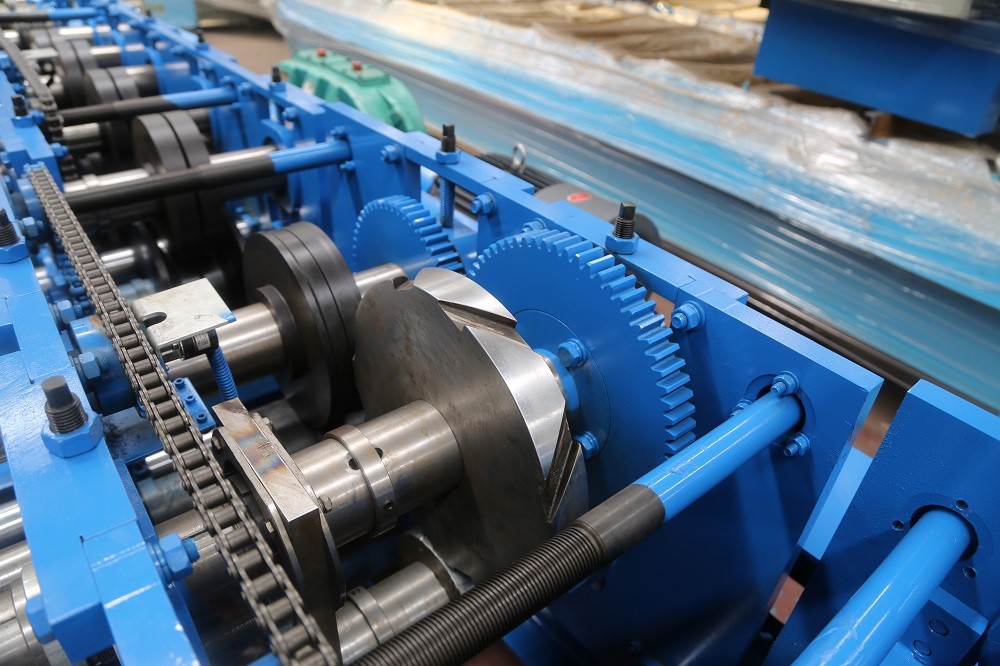 C80-300 C Purlin Roll Forming Machine , Quick Change Size Steel Roll Forming Machine