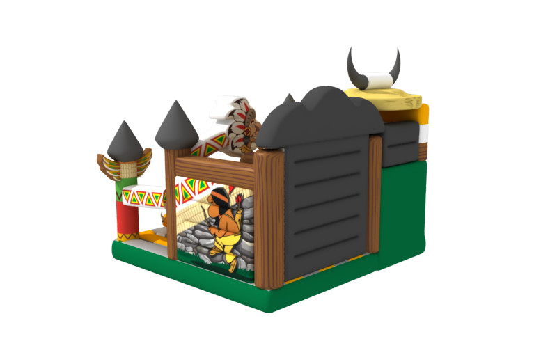 Indian Style 7x6x5.4m Double Stitching Inflatable Jump House