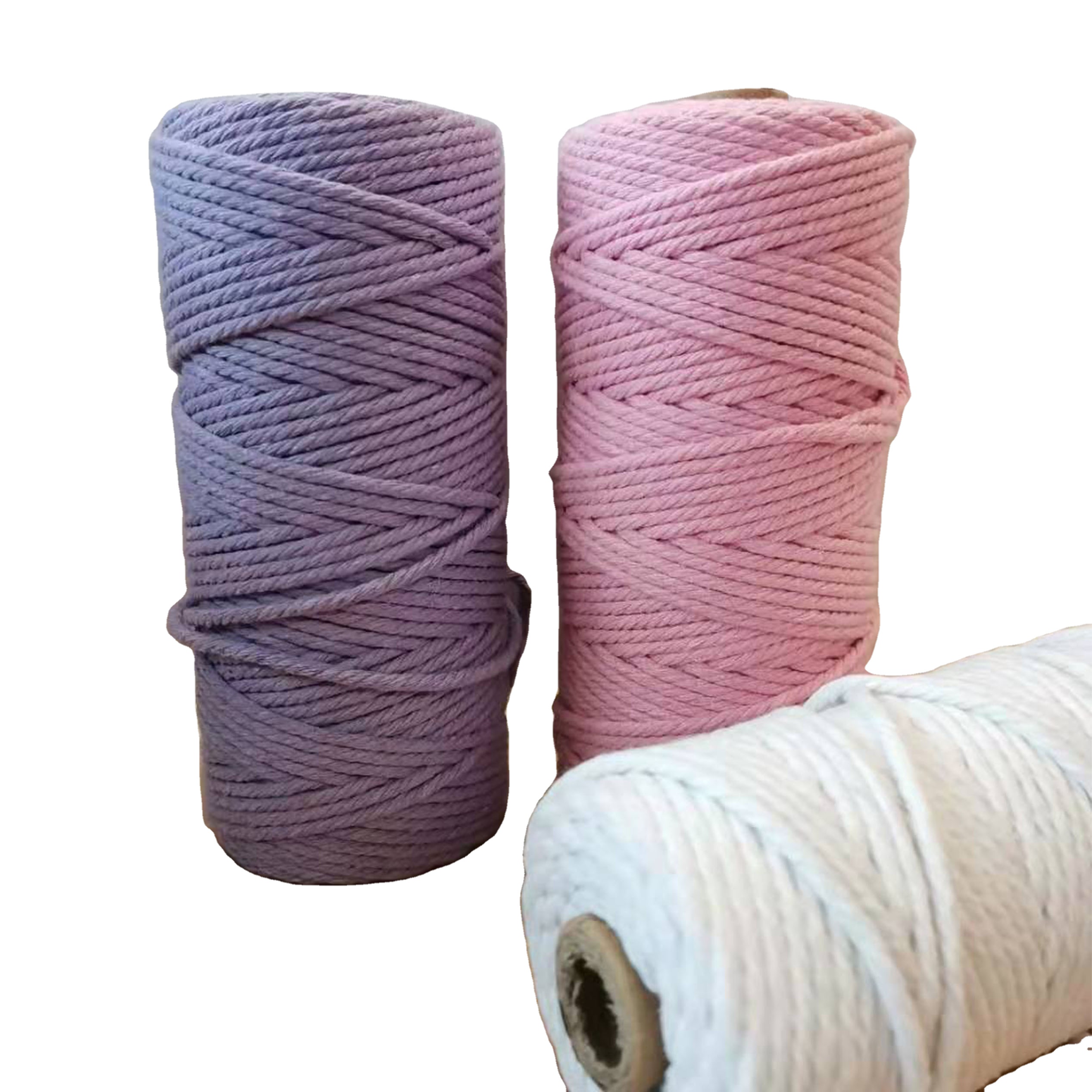 Multipurpose Usage 6mm Cotton Rope Cord Macrame With Guaranteed