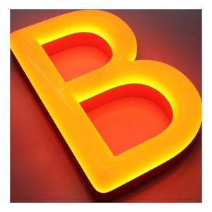 Acrylic Open Sign Luminous Rail Characters with LED Bulbs Light Source Backlit