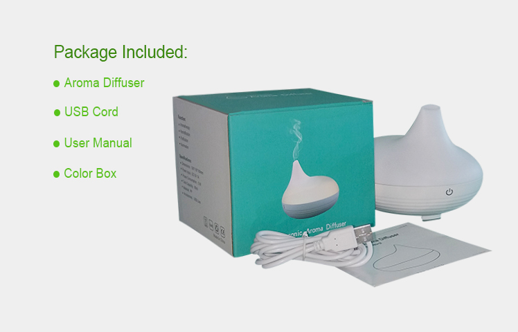 USB 5VDC 800mA 4W 80ml Wood Aromatherapy Diffuser