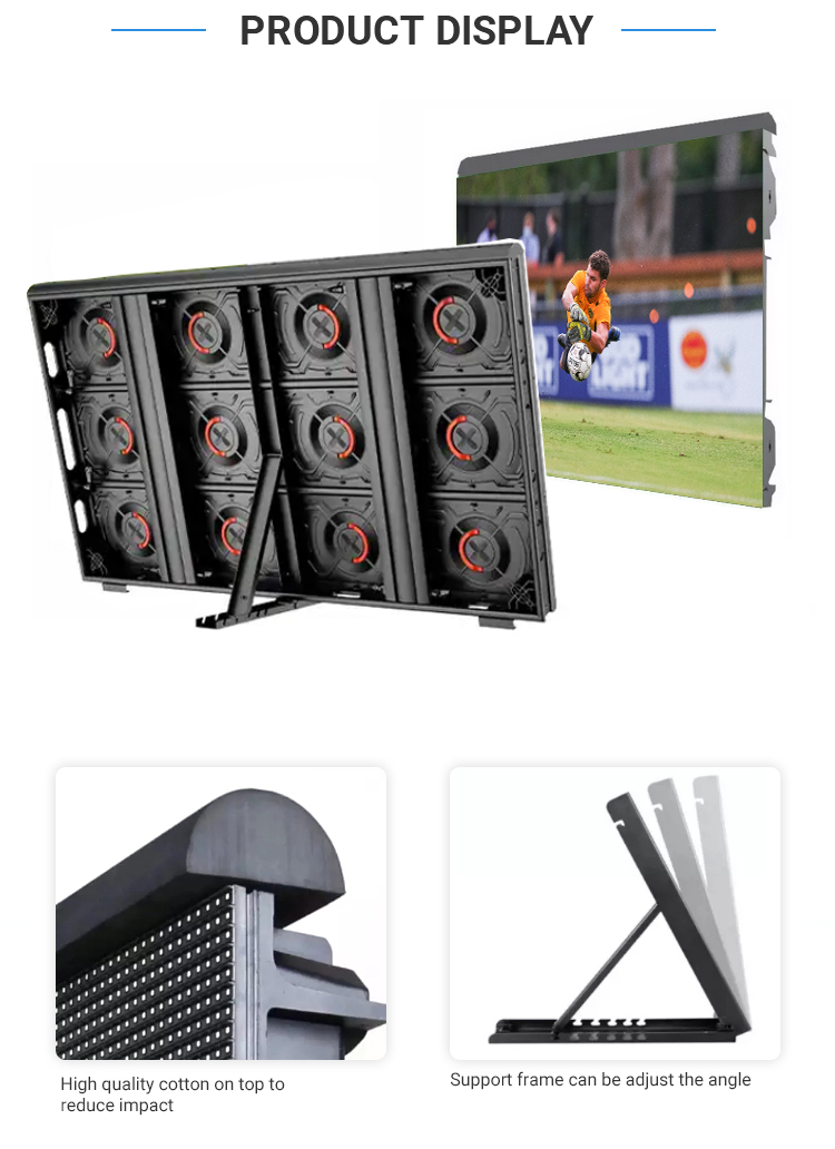 IP65 Rated P10 SMD Football Stadium LED Screen Display Perimeter LED Display