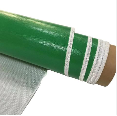 Single Side Silicone Rubber Coated Fiberglass Cloth For Thermal Insulation