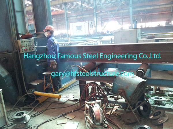 H Shape Columns Structural Industrial Steel Buildings S355JRC / ASTM A572 Grade