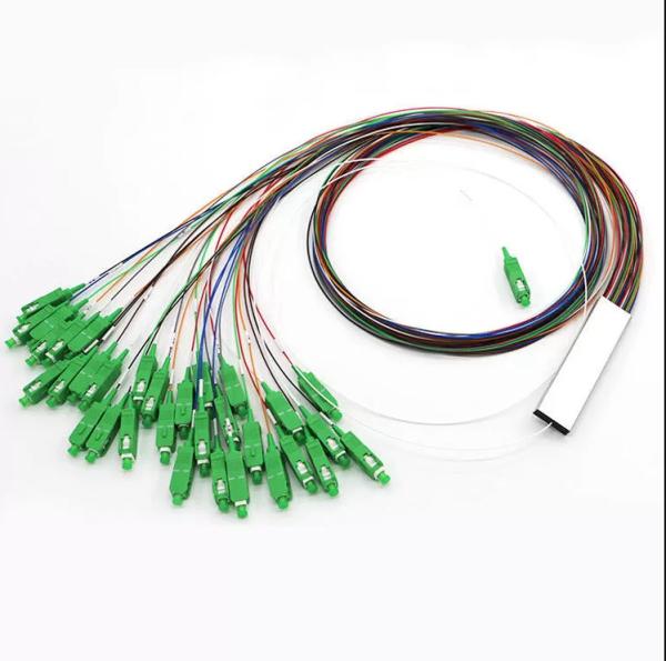 1X16 Single Mode Fiber Splitter 0.9mm Mini Blockless Fiber Optic Splitter Steel