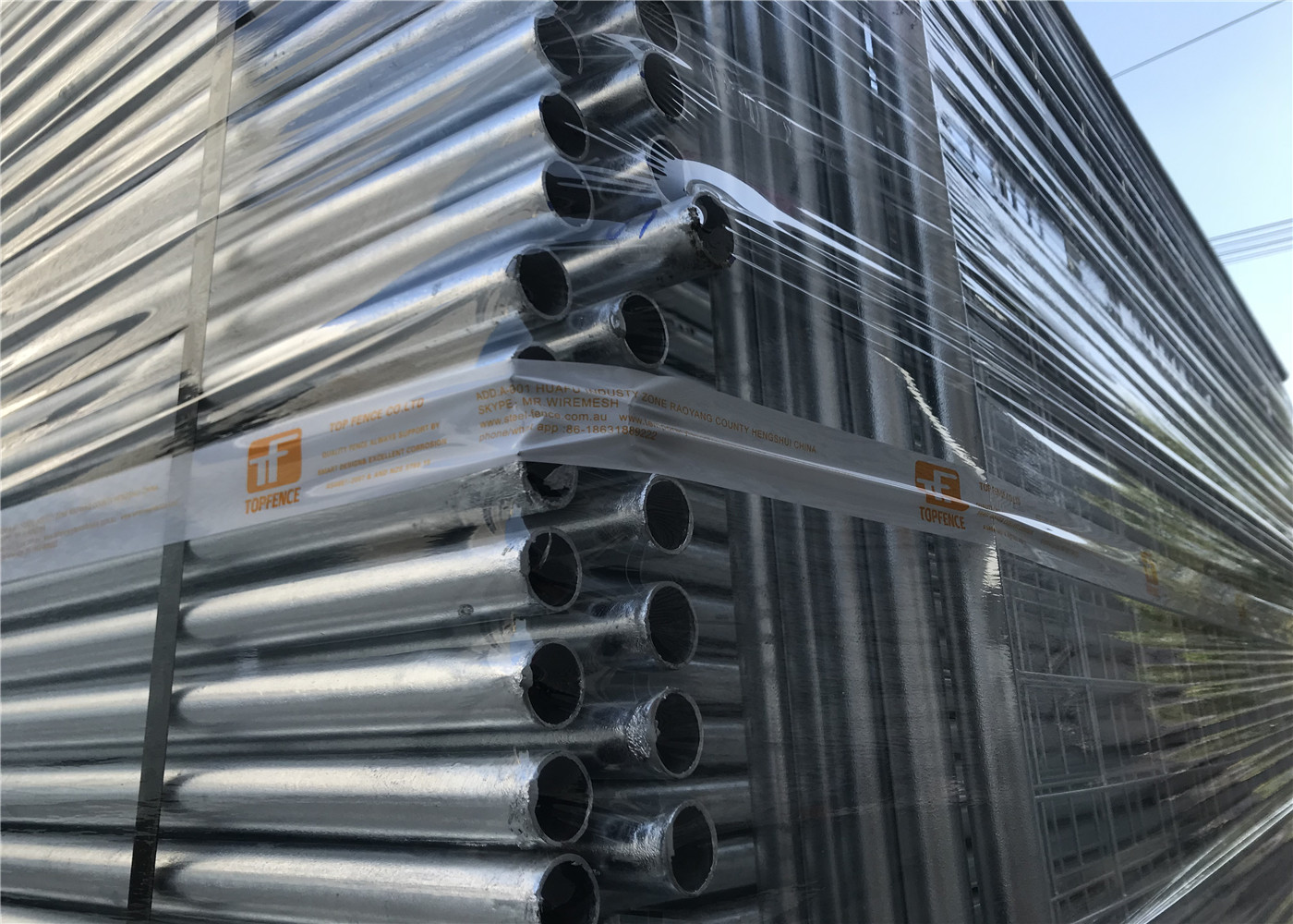 temporary fencing panels od 32mm wall thick 1.40mm 3.00mm smart economic temp fence