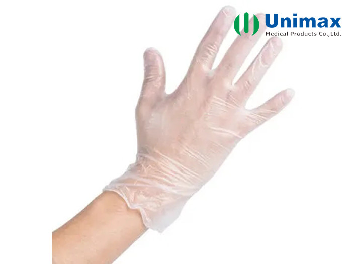 disposable EN455 Clear Plastic Gloves For Food Handling high density