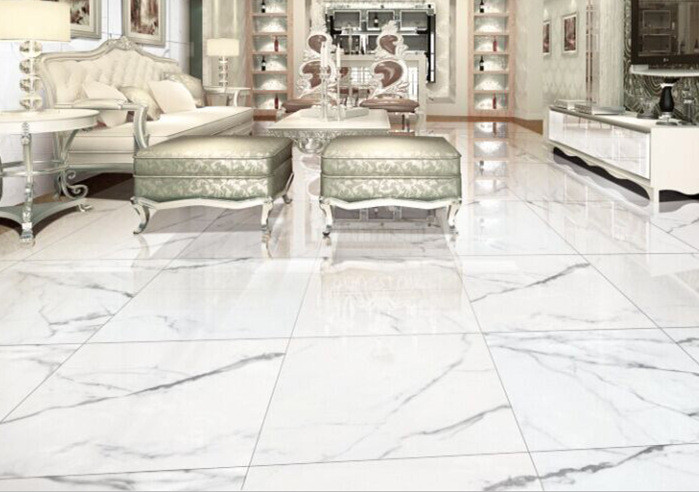 Renewable Marble Look Porcelain Tile Acid Resistant Fine Air Permeability 24x48 Porcelain Tile