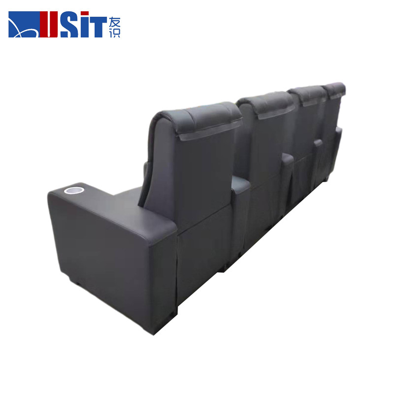 Push Back Sliding Mechanism Recliner Sofa Home Theater Individual Seat