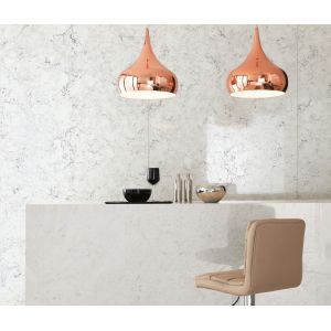 Engineering White Artificial Carrara Quartz Stone Kitchen Countertop Antifouling