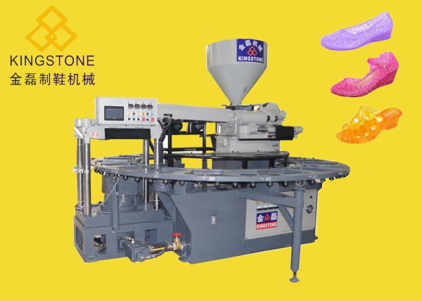 Energy Saving Rotary Type Ladies PVC Shoes Making Machine For Sandals Slipper