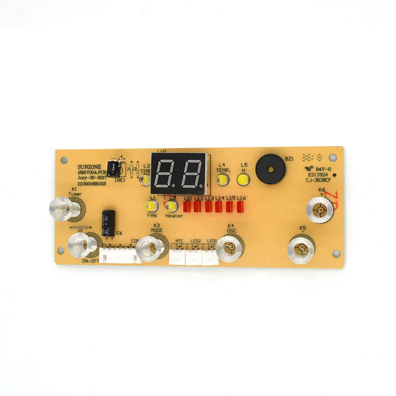 Single Sided Copper Electronics Assembly Services Pcb Board 4mm For Cold Air Fan