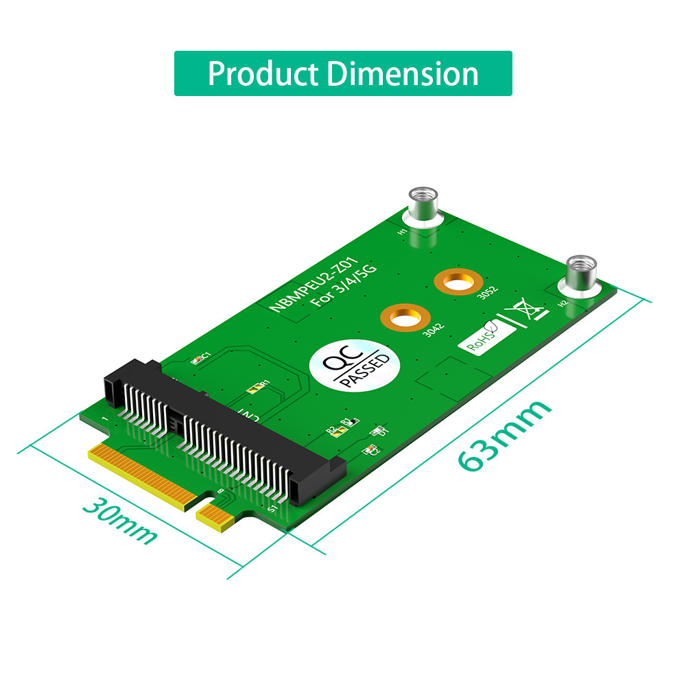 USB M.2 Key B to Mini PCI-E Adapter for 3G 4G 5G Module