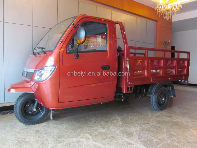 BeiYi DaYang Enclosed Cabin Cargo 3 Wheel Motorcycle Trike Bike Wagon Van Tricycle