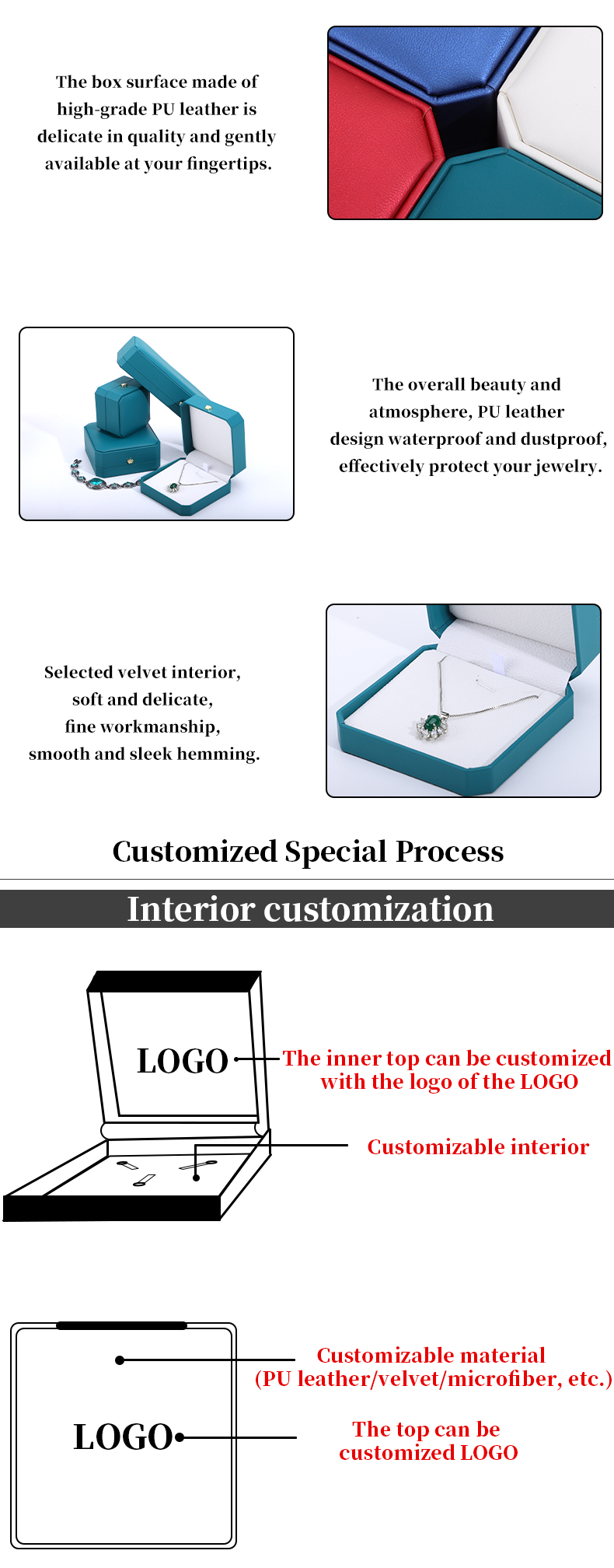 Leather Crown Jewelry Box for Hanhong Custom Gold Bracelets Earrings and Pendants