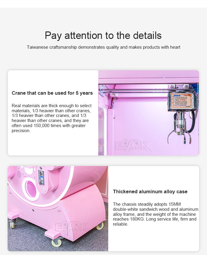 2021 Coin Operated Claw Crane Machine Arcade Vending Machine For Kids