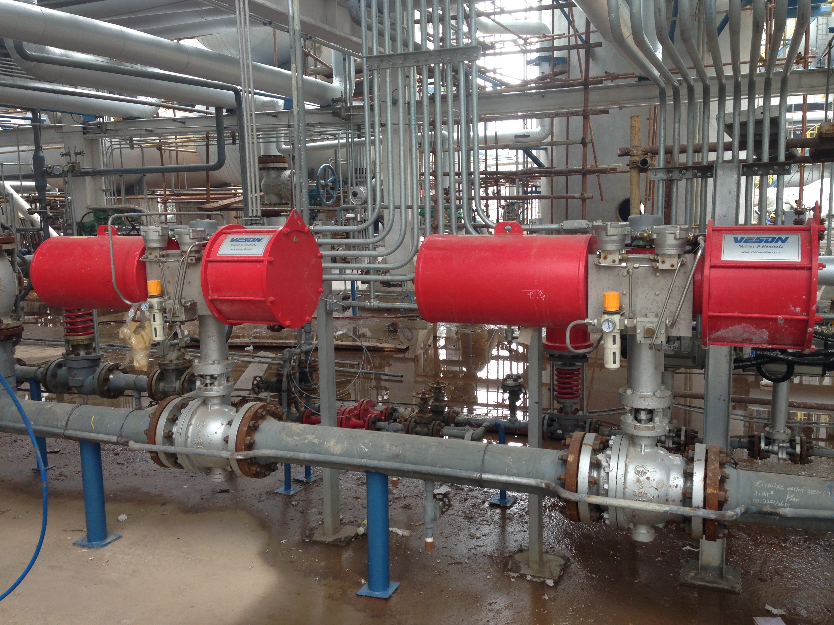 Safety Single Acting Pneumatic Actuator , Pneumatic Gate Valve Actuator