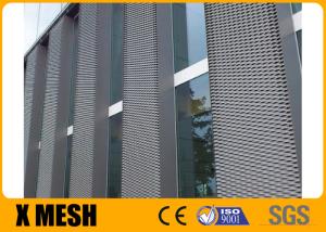 China 2mm Architectural Expanded Metal Mesh Cladding 10mm*40mm Hole on sale
