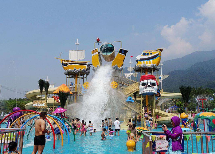 30m3/h Outdoor Aqua Playground Kids Water Play Equipment