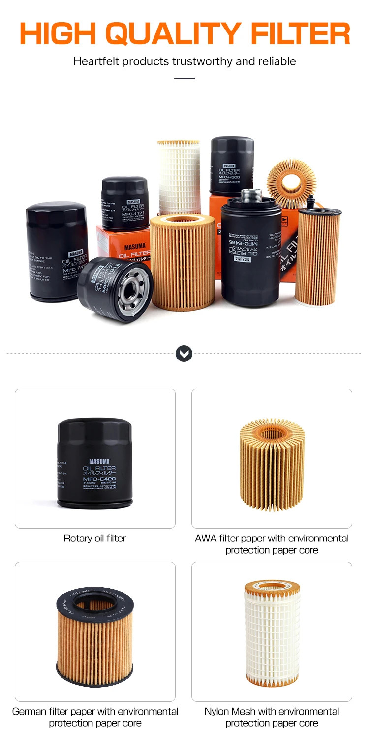 TOYOTA Auto Parts Car Oil Filters Engine Oil Filter 15208H8903