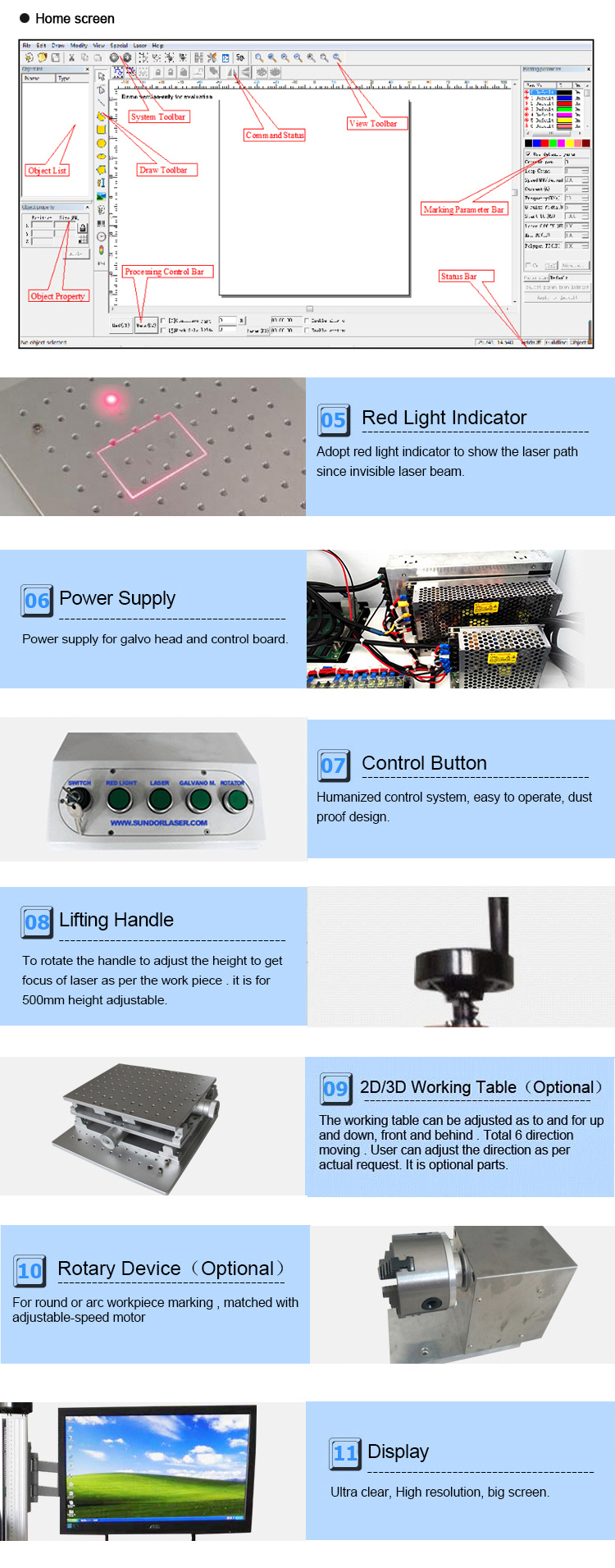 3 Watt 5 Watt 10 Watt UV Laser Marking Machine Pcb CNC Portable Fiber Laser