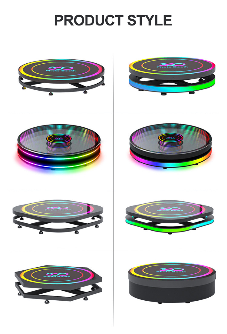 Selfie Led 360 Photo Booth Spinning Fill Light Lamp 360 Photo Booth Manual