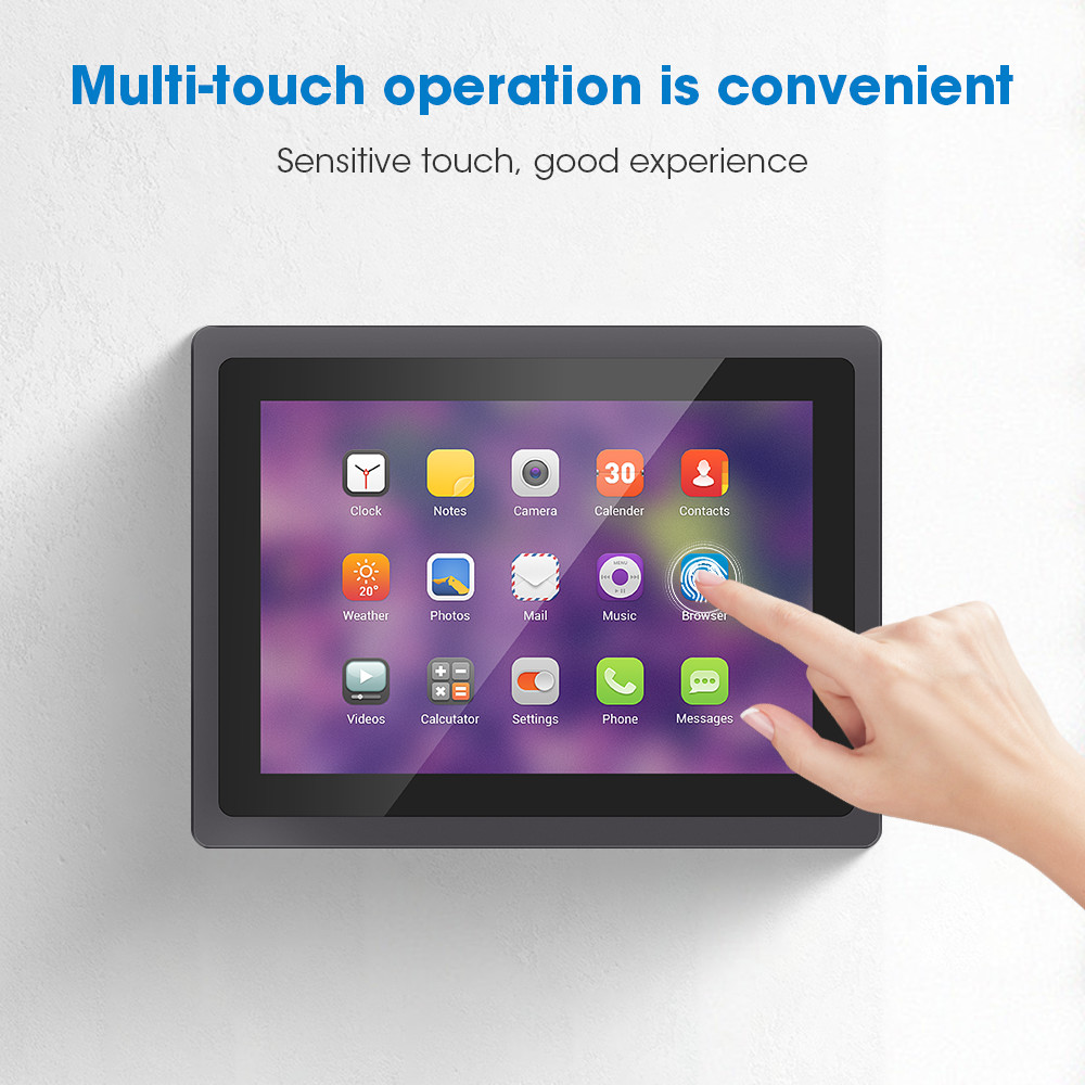 Fanless Industrial Touch Panel Pc 6 COM Port 15 Inch Displayer