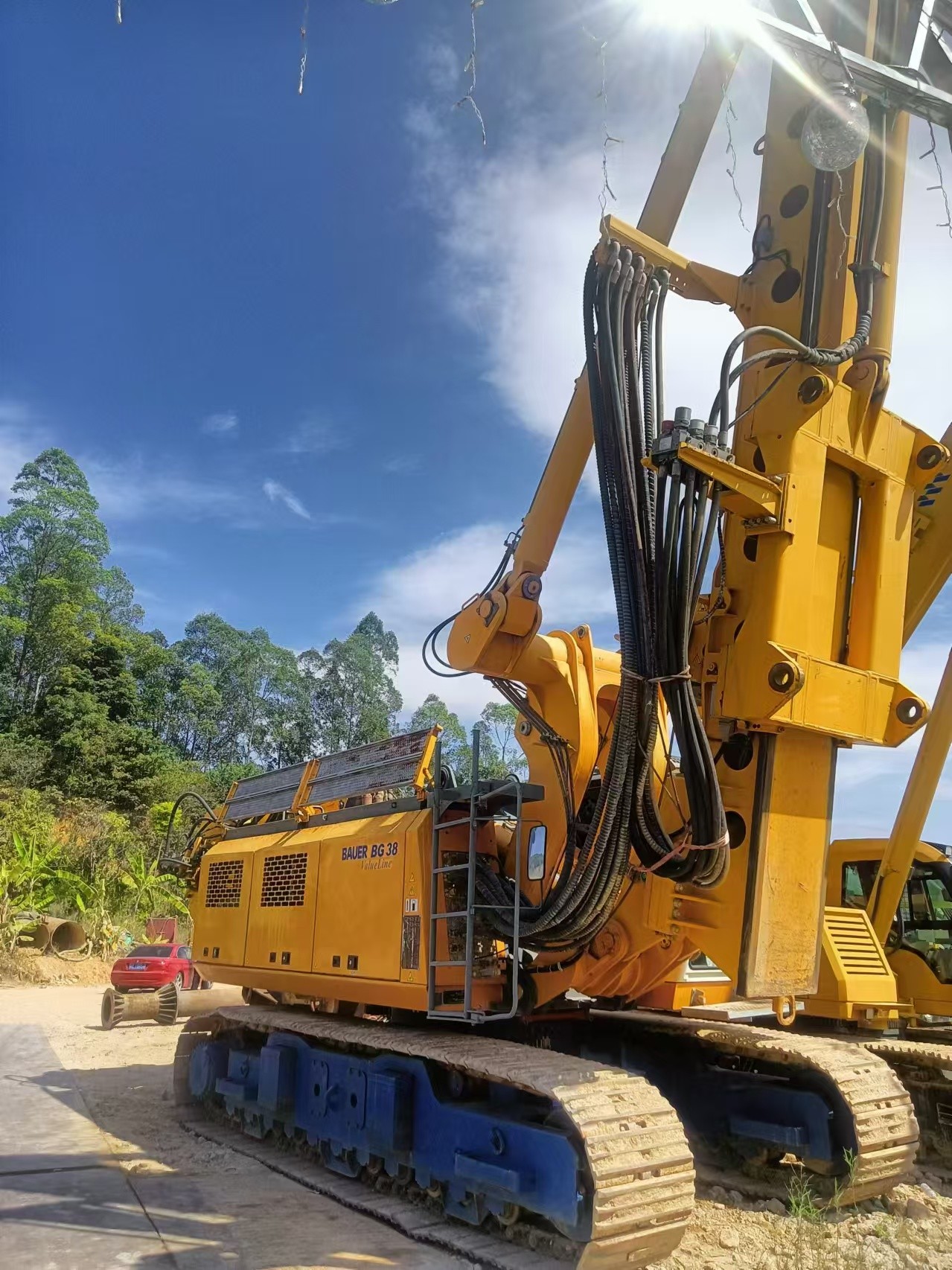 BG38 Rotary Drilling Rig 2018 Used Machinery with Maximum Drilling Depth of 92m