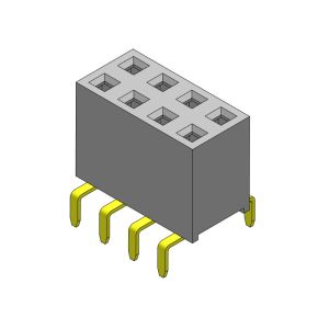  Female Header Connector 2.54mm Dual Row Dual Entry TYPE 2*2PIN To 2*40PIN H=7.10mm Manufactures