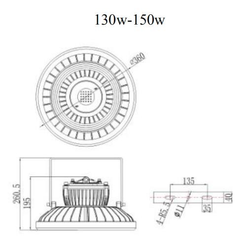Workshops Industrial Led Lighting , Flame Proof Industrial Explosion Proof Lighting