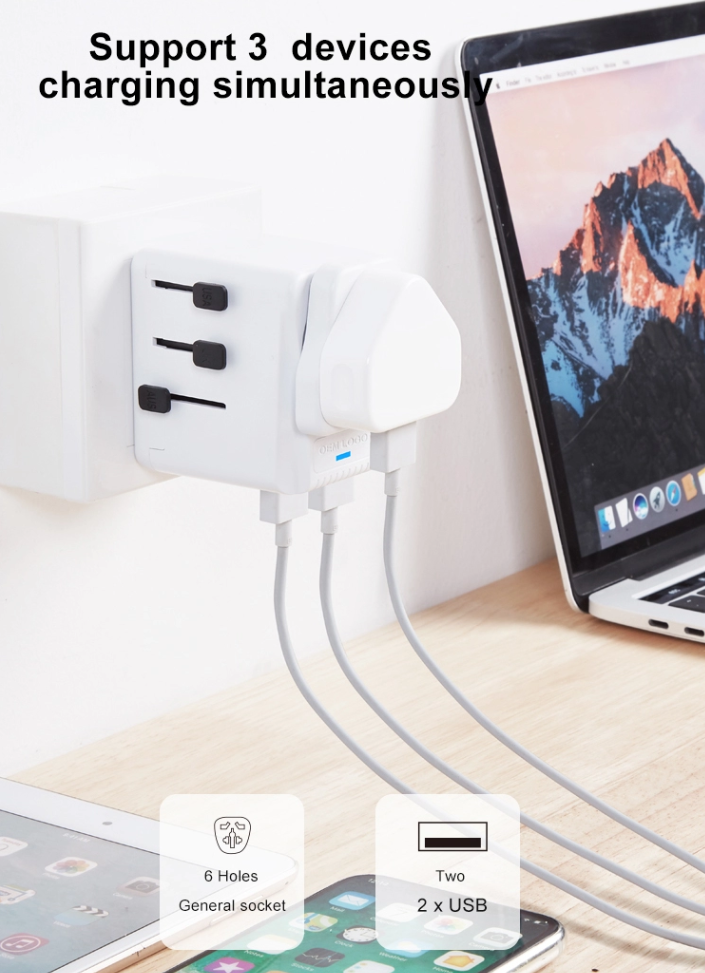 Universal USB Travel Adapter Phone Accessories Mobile
