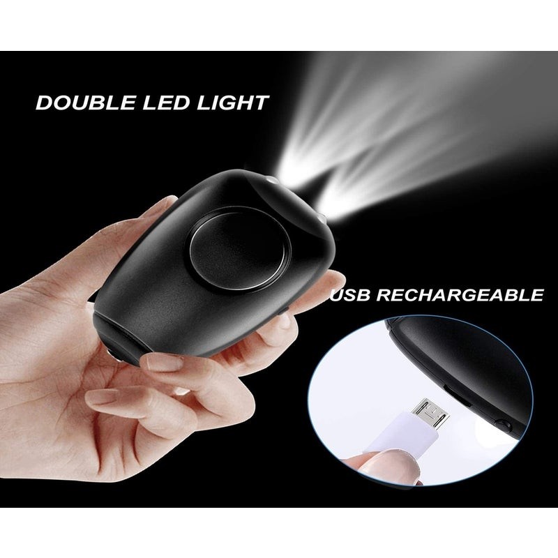 Rechargeable DC5V Police Approved Personal Security Alarms Pink Black Blue 130mAh