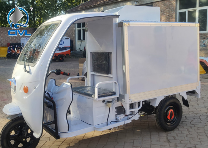 Mini Refrigerated Van Insulated Tricycle Vegetable And Fruit Refrigerated Truck Transporter Electric Refrigerated Truck