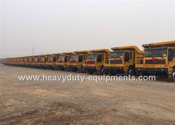 Rated load 55 tons Off road Mining Dump Truck Tipper drive 6x4 with 35 m3 body cargo Volume