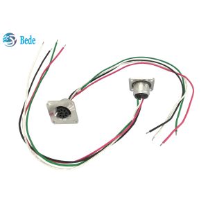 Female 8 Pin Flange Mounting RET Control Cable Connector AISG C485 A4 Style