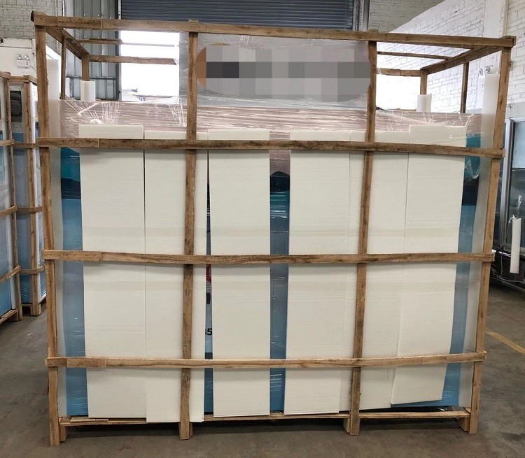 Commercial Ice Storage Bin Indoor 100 Cu. Ft. Double Glass Doors Type