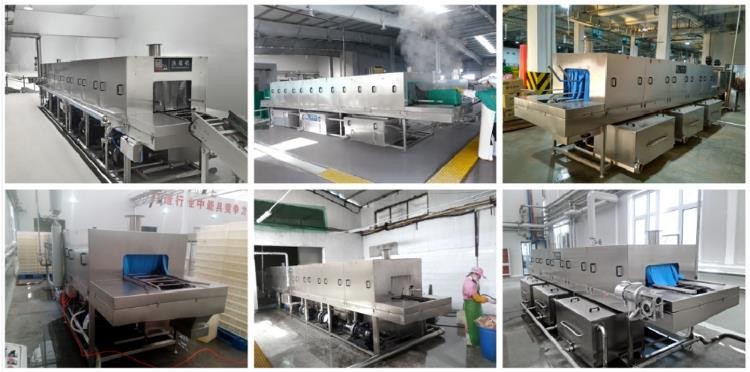Industrial Food Basket Washer Machine , Plastic Crate Washing Machine
