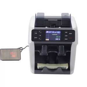 2022 two pocket dual CIS banknote sorter machine sorting machine cash currency