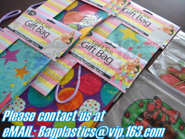Giant size gift bag, jumbo gift bag,Giant gift packs birthday poly treat sacks